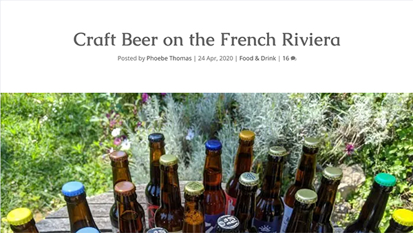 craft beer on the french riviera by lou messugo